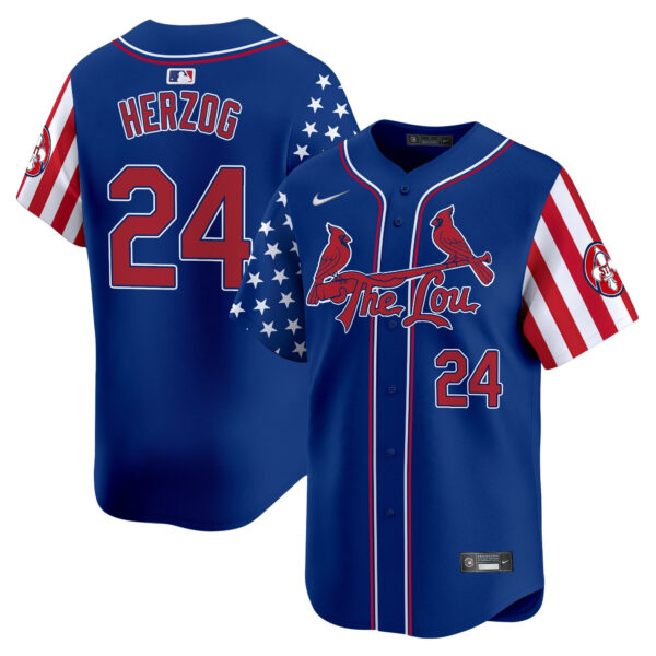 Men's St. Louis Cardinals 2025 Independence Day Vapor Premier Limited Jersey - All Stitched - Image 20