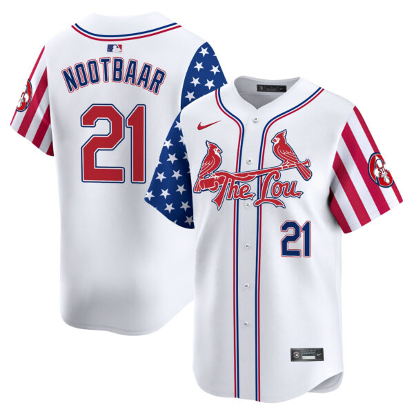 Men's St. Louis Cardinals 2025 Independence Day Vapor Premier Limited Jersey - All Stitched - Image 7