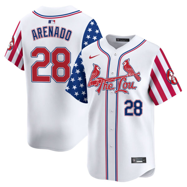 Men's St. Louis Cardinals 2025 Independence Day Vapor Premier Limited Jersey - All Stitched