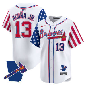 Men's Atlanta Braves 2025 Independence Day Vapor Premier Limited Jersey - All Stitched