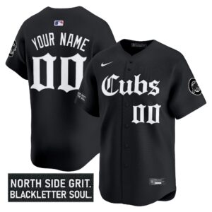 Chicago Cubs 'Gothic North Side Edition' Vapor Premier Limited Custom Jersey - All Stitched