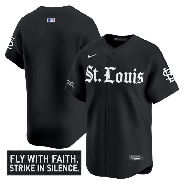 Men's St. Louis Cardinals 'Gothic Legacy Edition' Vapor Premier Limited Jersey - All Stitched - Image 9