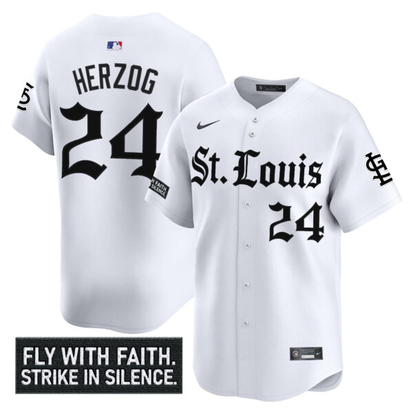 Men's St. Louis Cardinals 'Gothic Legacy Edition' Vapor Premier Limited Jersey - All Stitched - Image 11