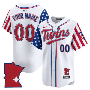 Minnesota Twins 2025 Independence Day Vapor Premier Limited Custom Jersey - All Stitched
