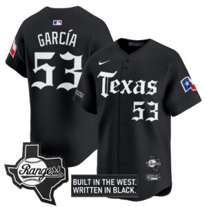 Men's Texas Rangers 'Gothic Frontier Edition' Vapor Premier Limited Jersey - All Stitched
