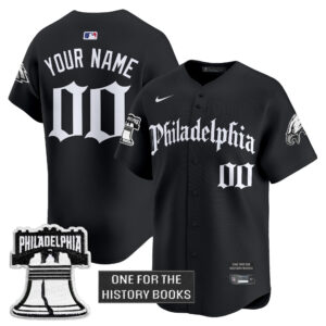 Eagles 'Retro Newspaper Edition' Vapor Baseball Custom Jersey - All Stitched