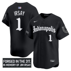 Men's Indianapolis Colts 'Jim Irsay Tribute' Vapor Baseball Jersey - All Stitched