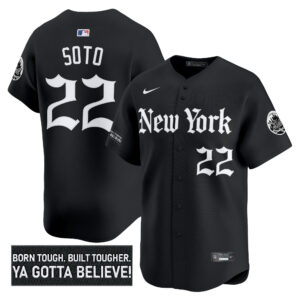 Men's New York Mets 'Gothic Borough Edition' Vapor Premier Limited Jersey - All Stitched