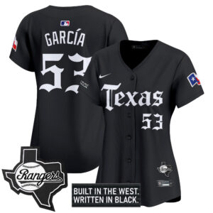 Women's Texas Rangers 'Gothic Frontier Edition' Vapor Premier Limited Jersey - All Stitched