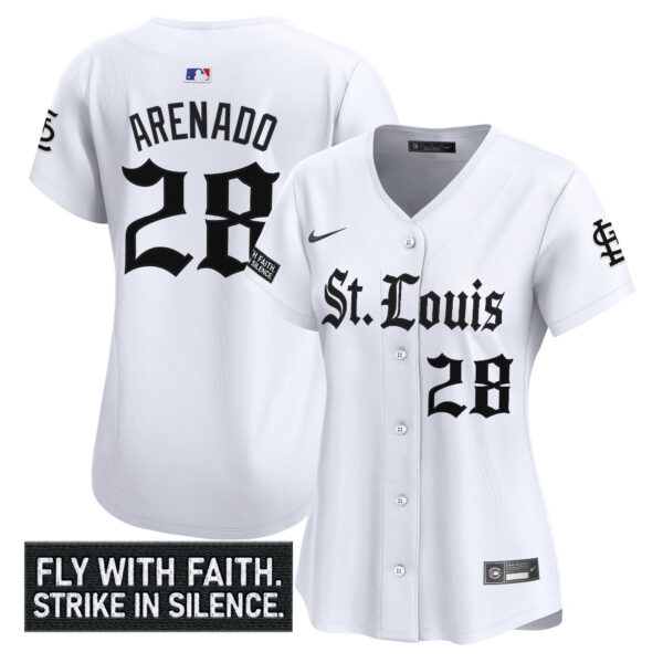Women's St. Louis Cardinals 'Gothic Legacy Edition' Vapor Premier Limited Jersey - All Stitched - Image 10