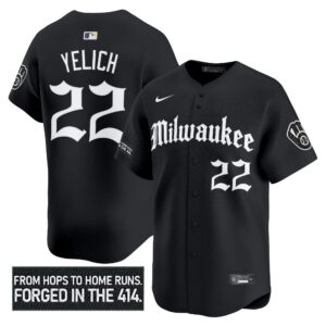 Men's Milwaukee Brewers 'Gothic 414 Shadows Edition' Vapor Premier Limited Jersey - All Stitched