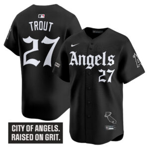 Men's Los Angeles Angels 'Gothic Halo Edition' Vapor Premier Limited Jersey - All Stitched