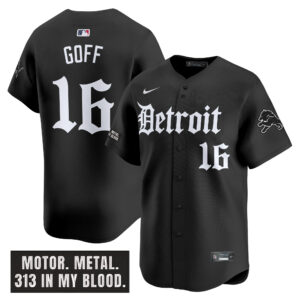 Men's Detroit Lions 'Motor Gothic Edition' Vapor Premier Limited Jersey - All Stitched