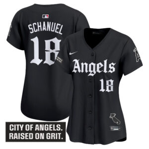 Women's Los Angeles Angels 'Gothic Halo Edition' Vapor Premier Limited Jersey - All Stitched