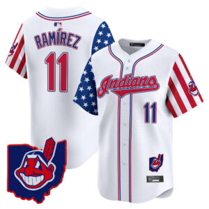 Men's Cleveland Indians 2025 Independence Day Vapor Premier Limited Jersey - All Stitched