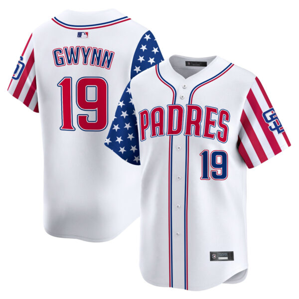 Men's San Diego Padres 2025 Independence Day Vapor Premier Limited Jersey - All Stitched - Image 4