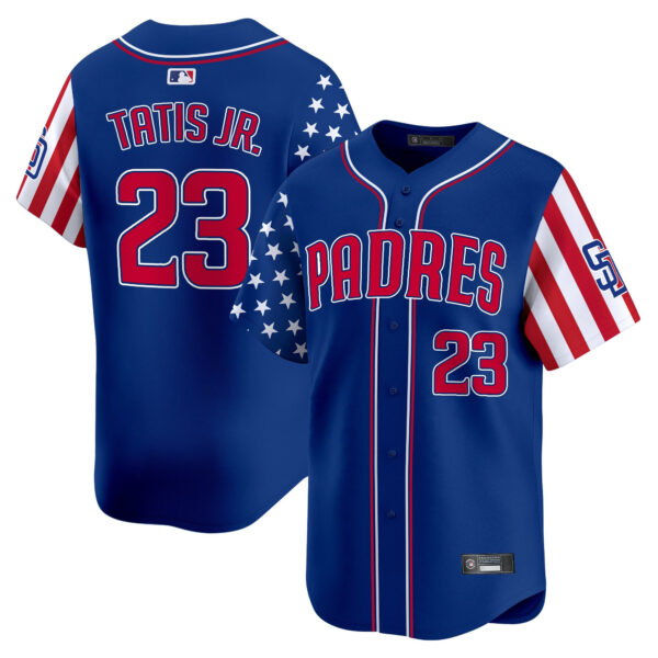 Men's San Diego Padres 2025 Independence Day Vapor Premier Limited Jersey - All Stitched - Image 19