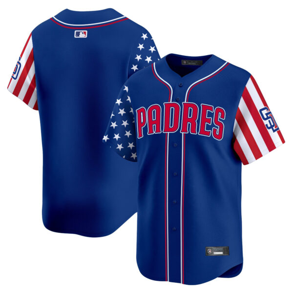 Men's San Diego Padres 2025 Independence Day Vapor Premier Limited Jersey - All Stitched - Image 27