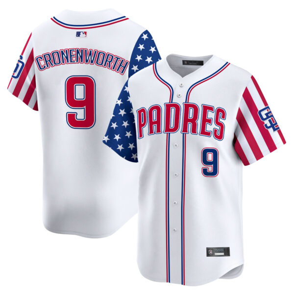 Men's San Diego Padres 2025 Independence Day Vapor Premier Limited Jersey - All Stitched - Image 8