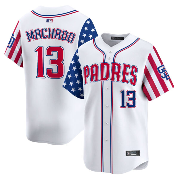 Men's San Diego Padres 2025 Independence Day Vapor Premier Limited Jersey - All Stitched - Image 2
