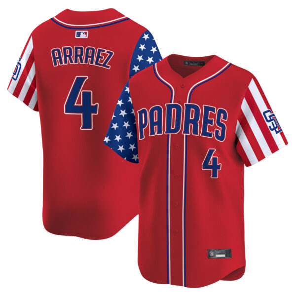 Men's San Diego Padres 2025 Independence Day Vapor Premier Limited Jersey - All Stitched - Image 14
