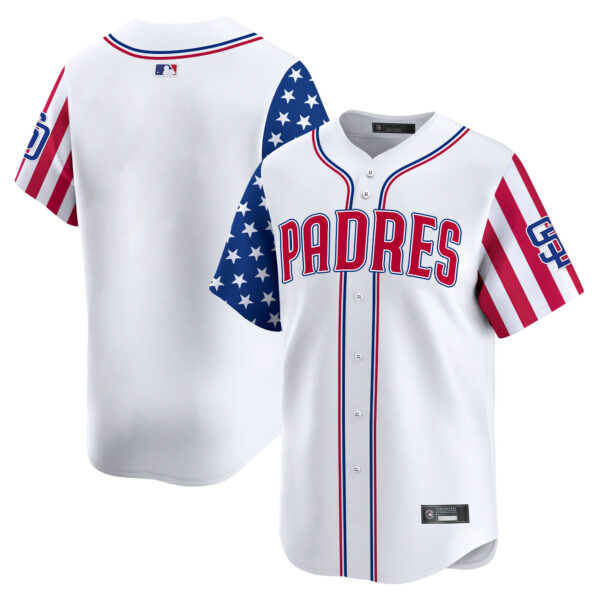 Men's San Diego Padres 2025 Independence Day Vapor Premier Limited Jersey - All Stitched - Image 9