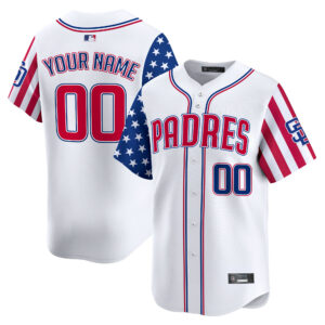 San Diego Padres 2025 Independence Day Vapor Premier Limited Custom Jersey - All Stitched