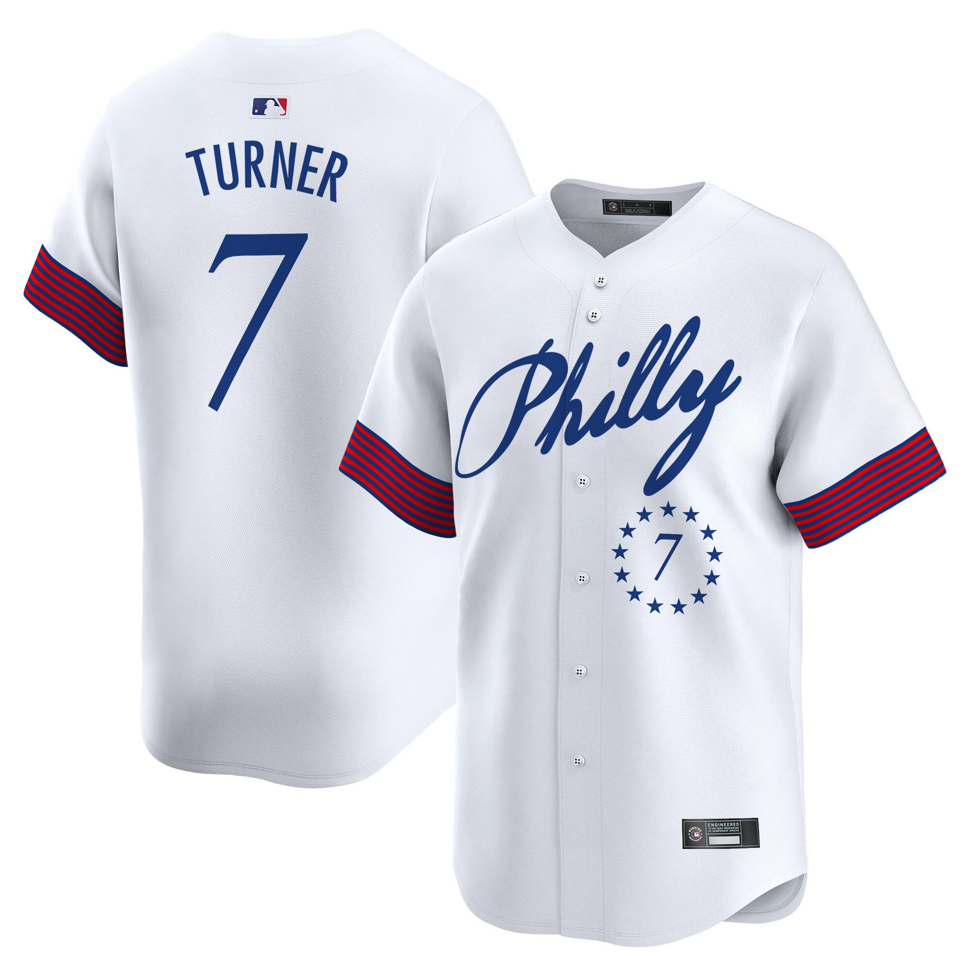 Men's Philadelphia Phillies 2025 Independence Day Vapor Premier Limited Jersey V2 - All Stitched - Image 14