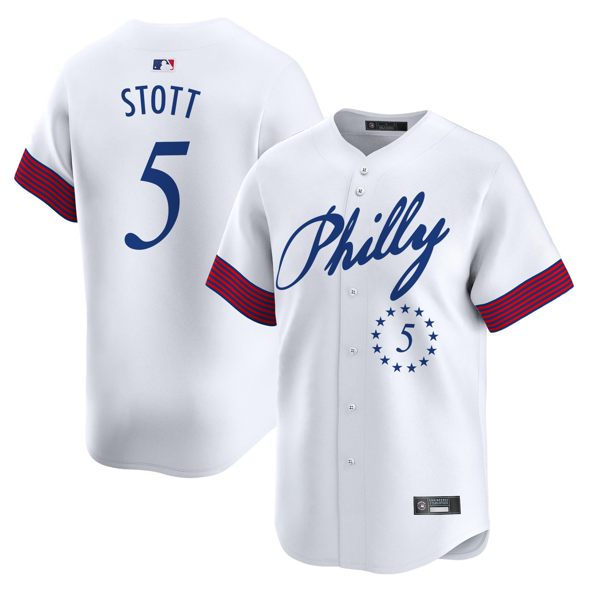 Men's Philadelphia Phillies 2025 Independence Day Vapor Premier Limited Jersey V2 - All Stitched - Image 15