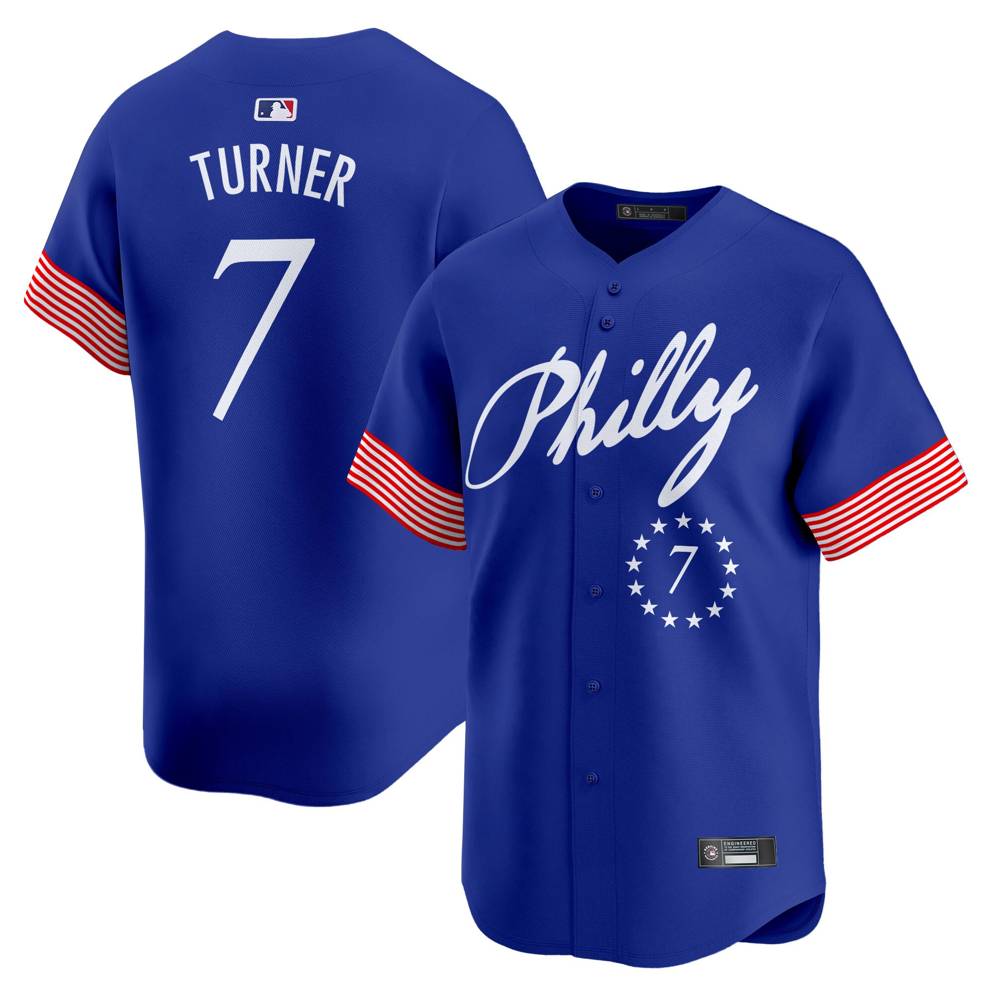 Men's Philadelphia Phillies 2025 Independence Day Vapor Premier Limited Jersey V2 - All Stitched - Image 4