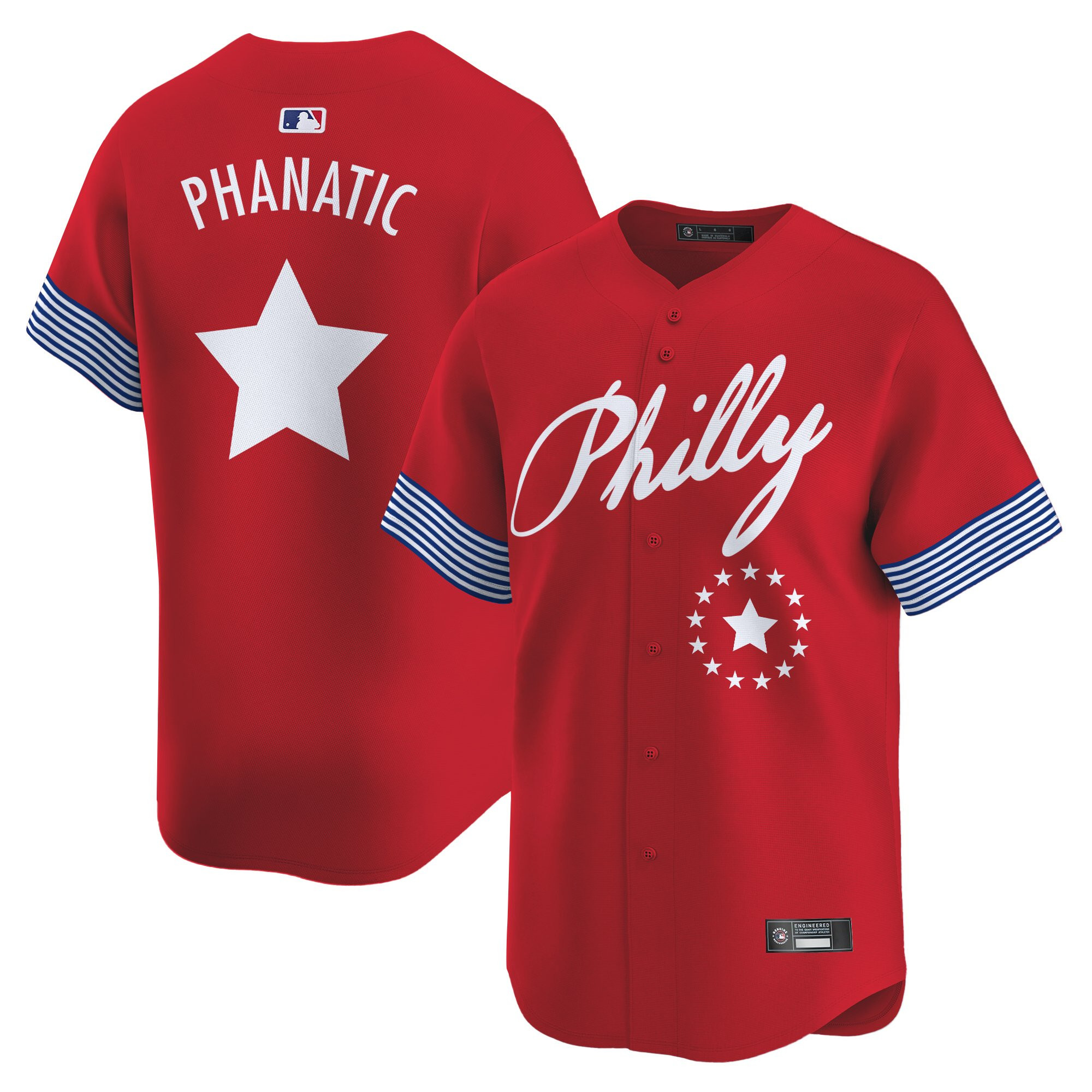 Men's Philadelphia Phillies 2025 Independence Day Vapor Premier Limited Jersey V2 - All Stitched - Image 29