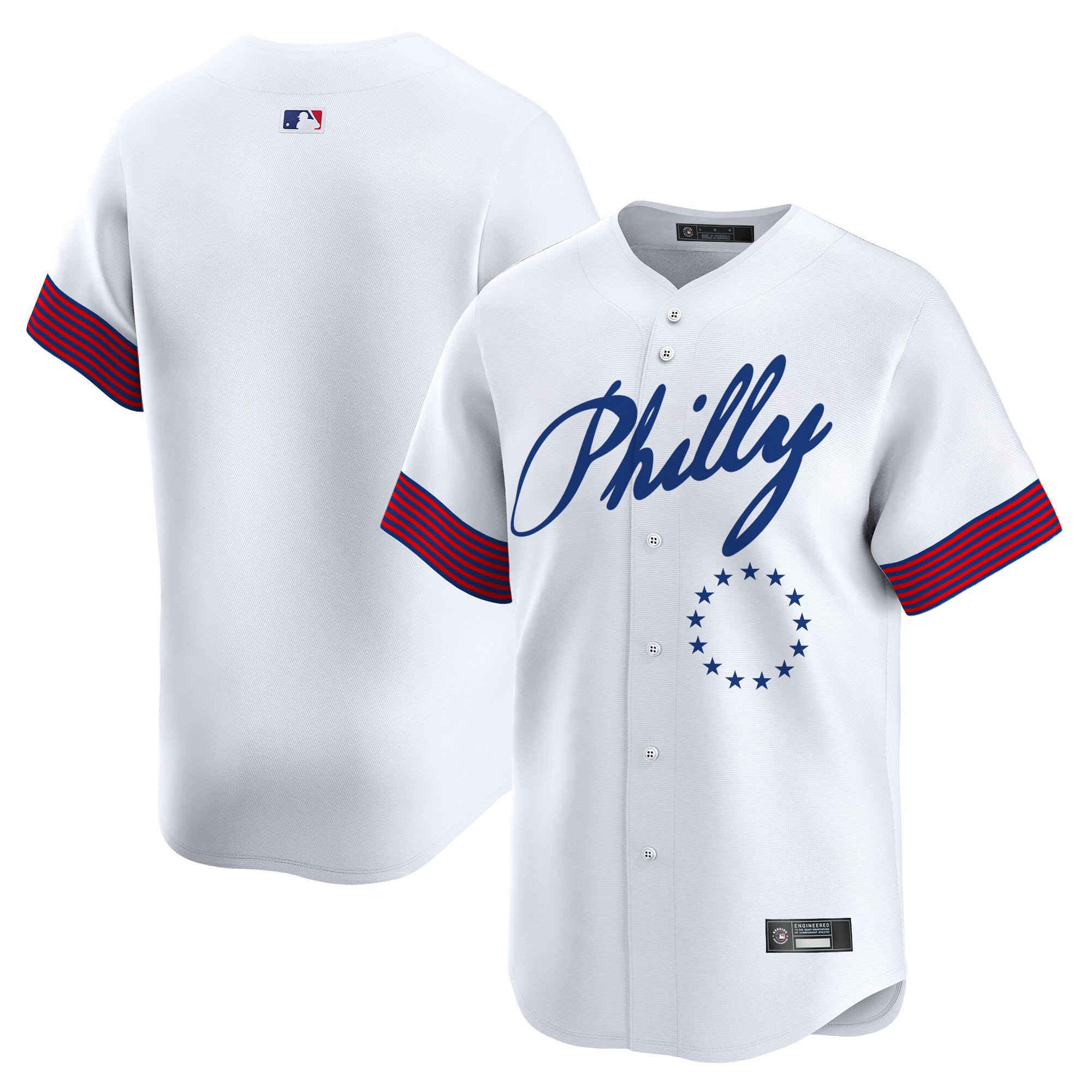 Men's Philadelphia Phillies 2025 Independence Day Vapor Premier Limited Jersey V2 - All Stitched - Image 20