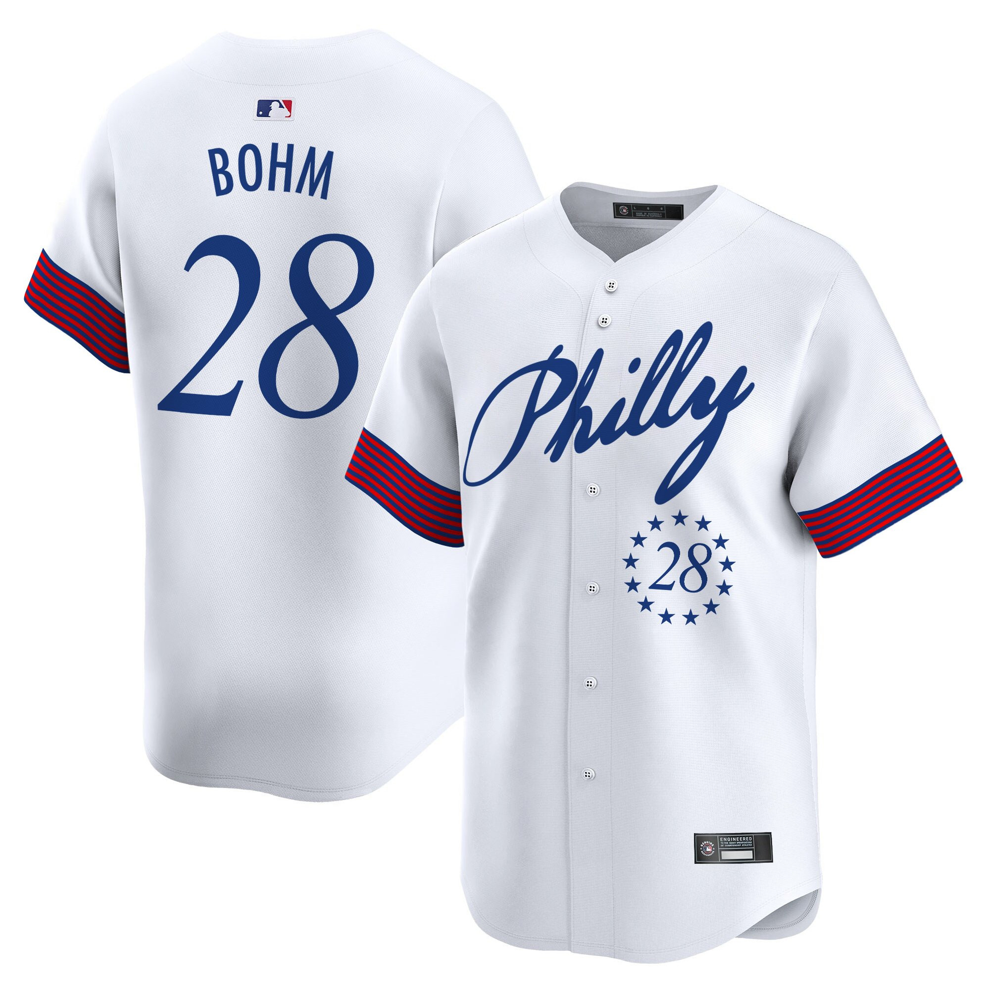Men's Philadelphia Phillies 2025 Independence Day Vapor Premier Limited Jersey V2 - All Stitched - Image 13