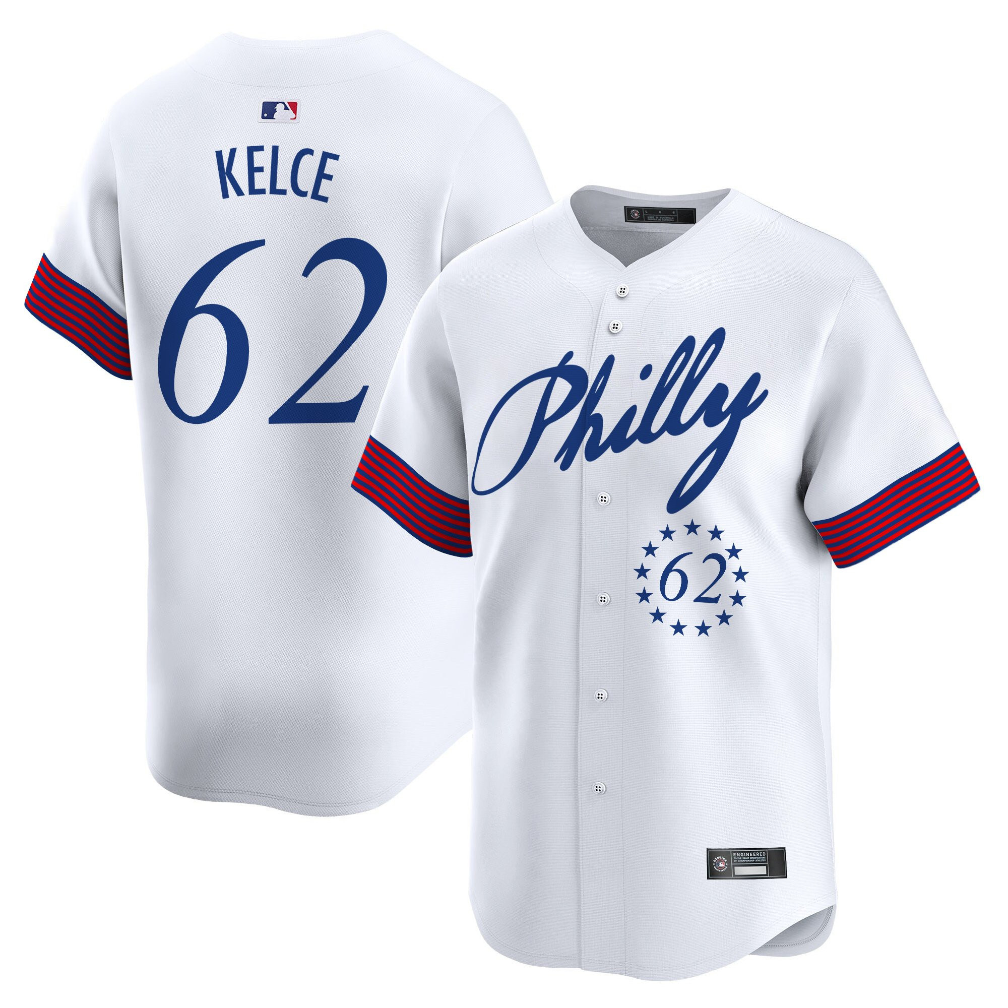 Men's Philadelphia Phillies 2025 Independence Day Vapor Premier Limited Jersey V2 - All Stitched - Image 17