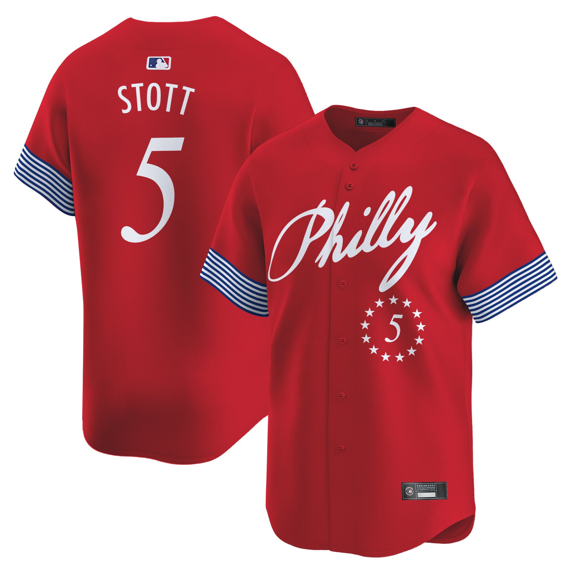 Men's Philadelphia Phillies 2025 Independence Day Vapor Premier Limited Jersey V2 - All Stitched - Image 25