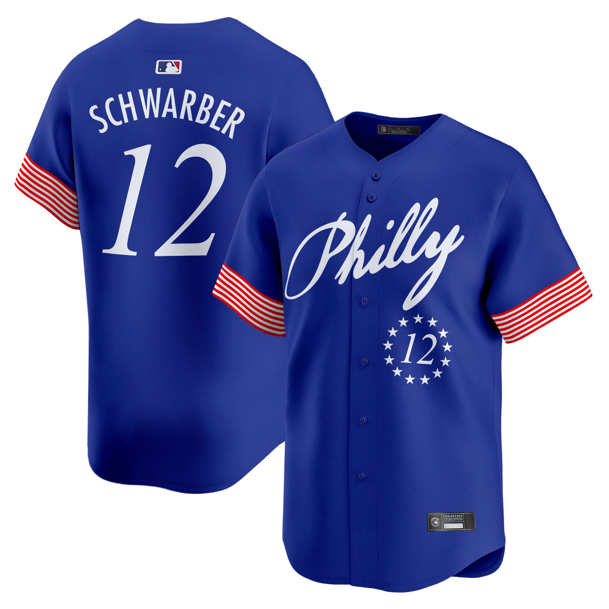 Men's Philadelphia Phillies 2025 Independence Day Vapor Premier Limited Jersey V2 - All Stitched - Image 8