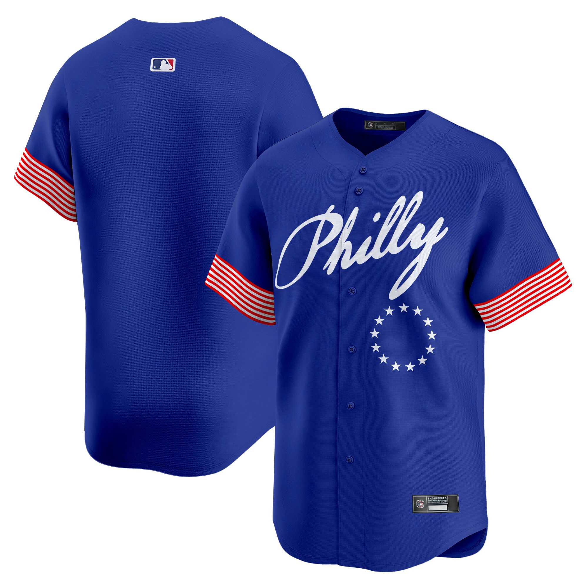 Men's Philadelphia Phillies 2025 Independence Day Vapor Premier Limited Jersey V2 - All Stitched - Image 10