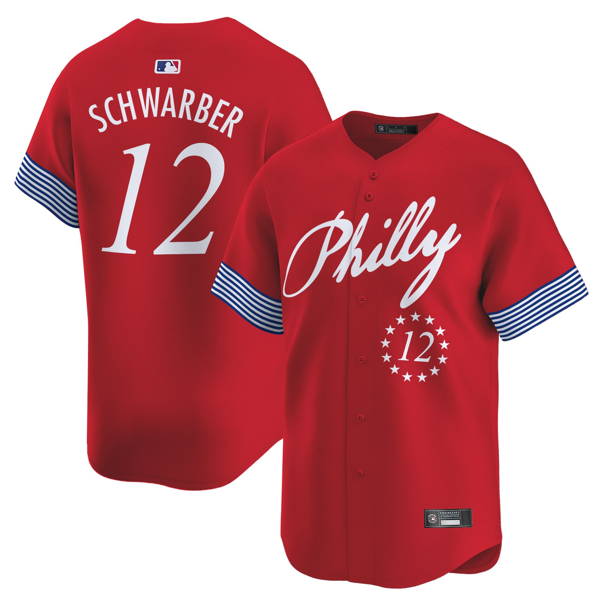 Men's Philadelphia Phillies 2025 Independence Day Vapor Premier Limited Jersey V2 - All Stitched - Image 28