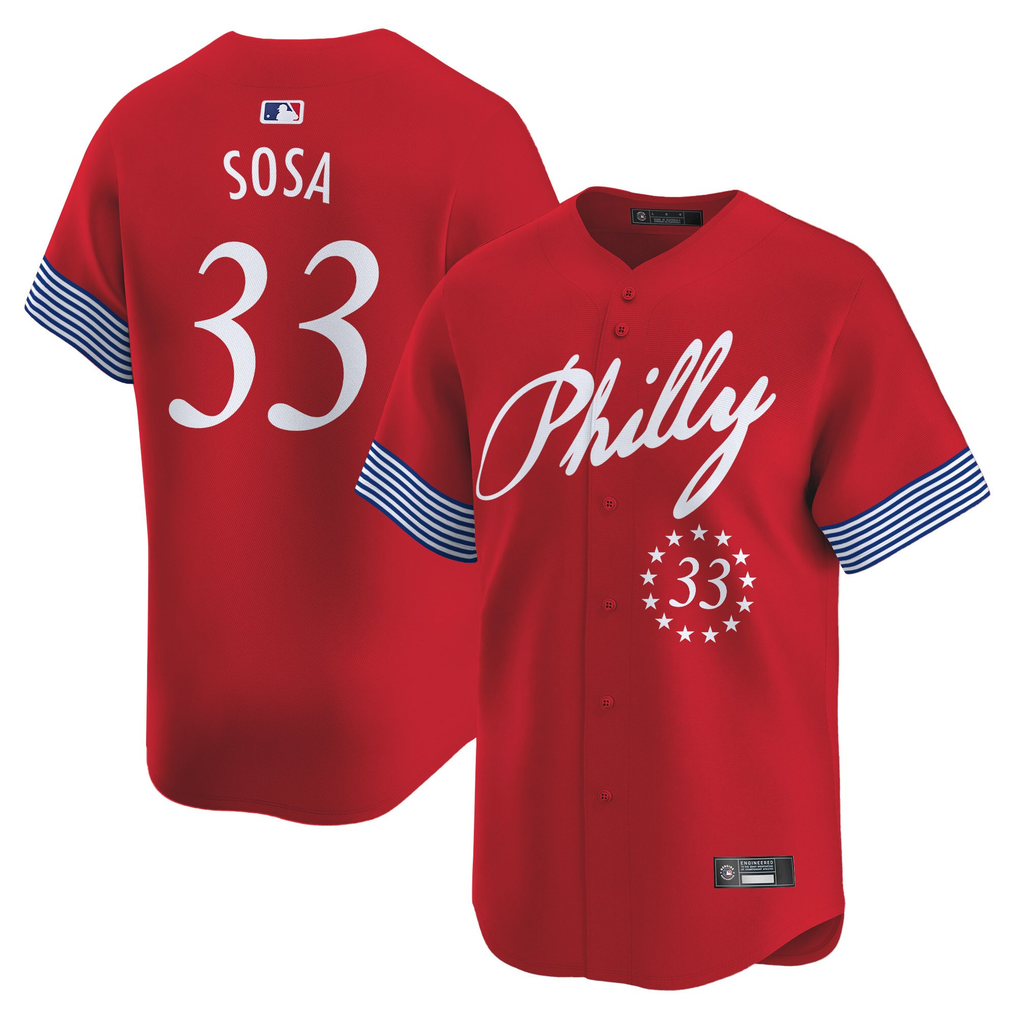Men's Philadelphia Phillies 2025 Independence Day Vapor Premier Limited Jersey V2 - All Stitched - Image 22