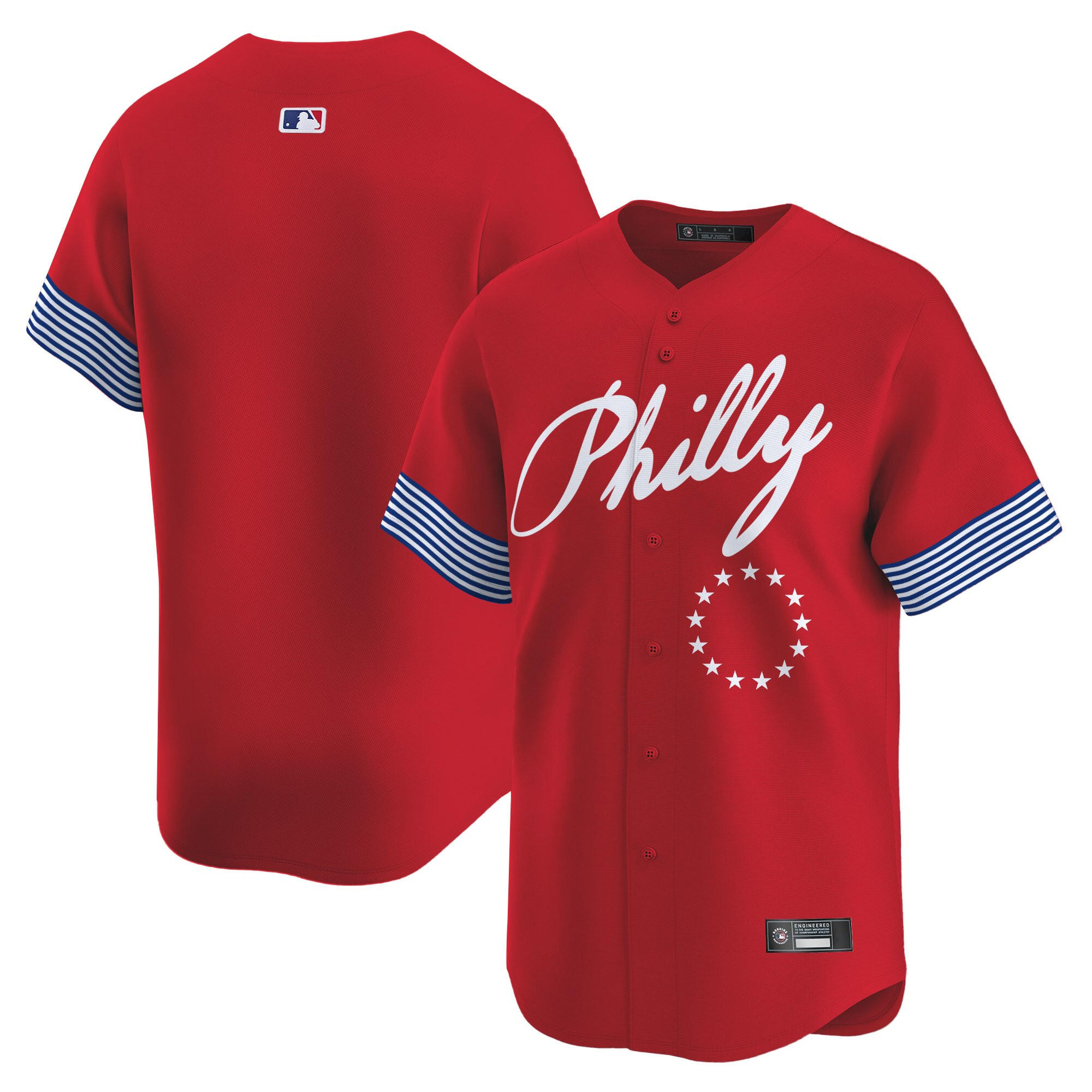 Men's Philadelphia Phillies 2025 Independence Day Vapor Premier Limited Jersey V2 - All Stitched - Image 30