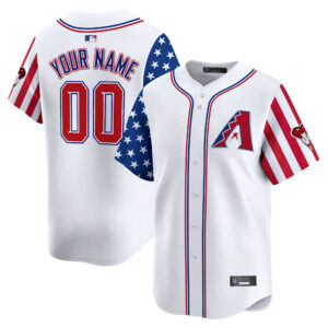 Arizona Diamondbacks 2025 Independence Day Vapor Premier Limited Custom Jersey - All Stitched