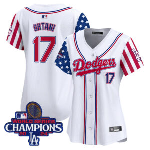 Women's Dodgers 2025 Independence Day Vapor Premier Limited Jersey - All Stitched