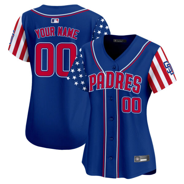 San Diego Padres 2025 Independence Day Vapor Premier Limited Custom Jersey - All Stitched - Image 6