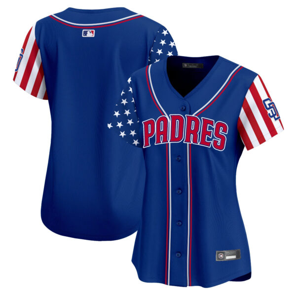 Women's San Diego Padres 2025 Independence Day Vapor Premier Limited Jersey - All Stitched - Image 27