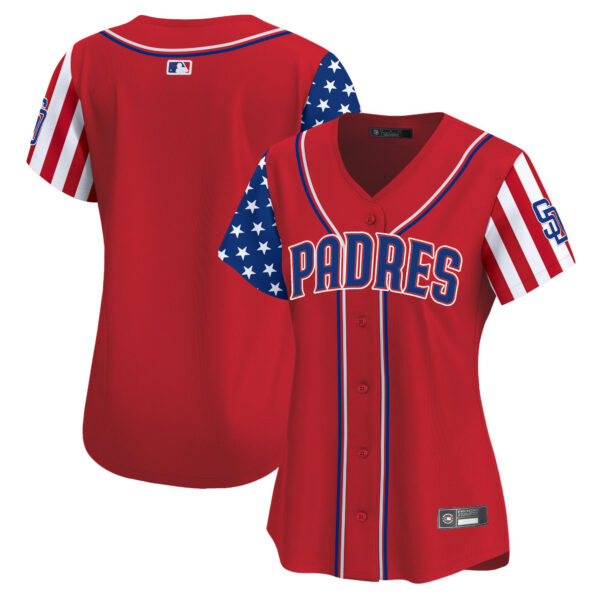 Women's San Diego Padres 2025 Independence Day Vapor Premier Limited Jersey - All Stitched - Image 18
