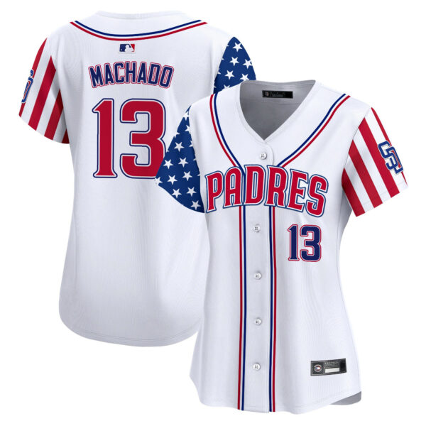 Women's San Diego Padres 2025 Independence Day Vapor Premier Limited Jersey - All Stitched - Image 2