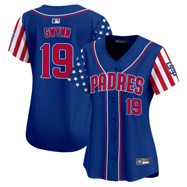 Women's San Diego Padres 2025 Independence Day Vapor Premier Limited Jersey - All Stitched - Image 22