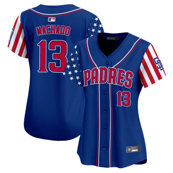 Women's San Diego Padres 2025 Independence Day Vapor Premier Limited Jersey - All Stitched - Image 20