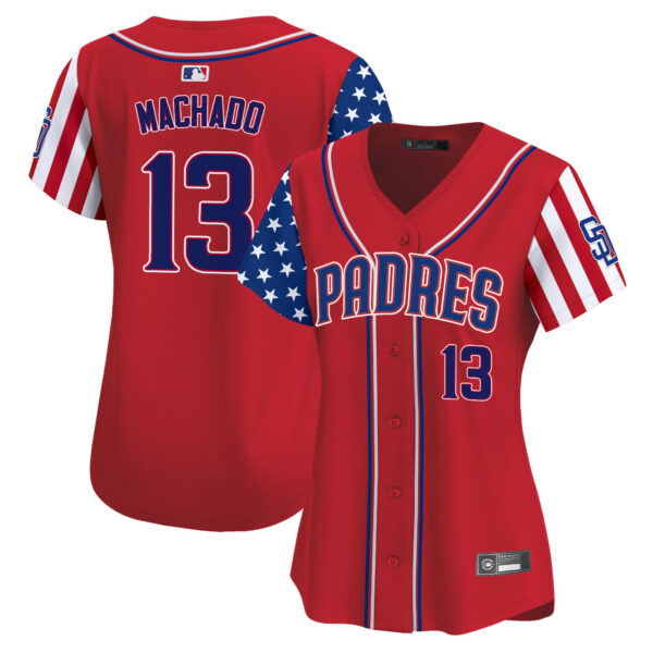Women's San Diego Padres 2025 Independence Day Vapor Premier Limited Jersey - All Stitched - Image 11