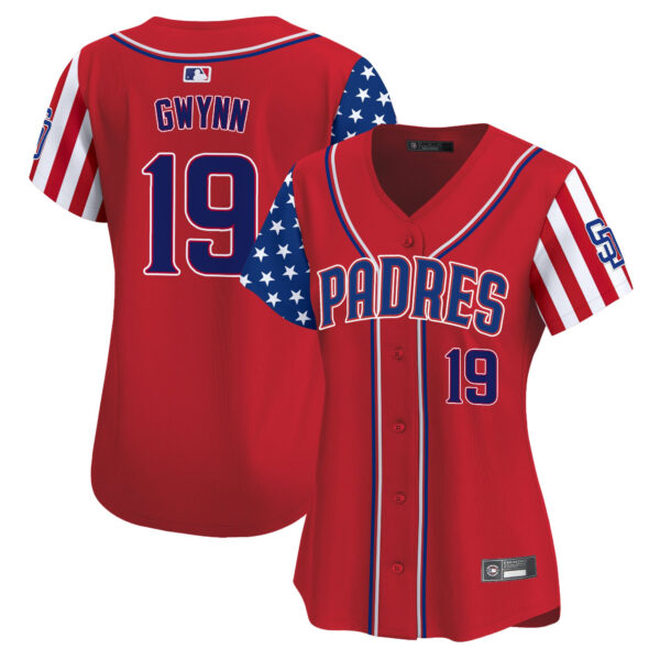 Women's San Diego Padres 2025 Independence Day Vapor Premier Limited Jersey - All Stitched - Image 13